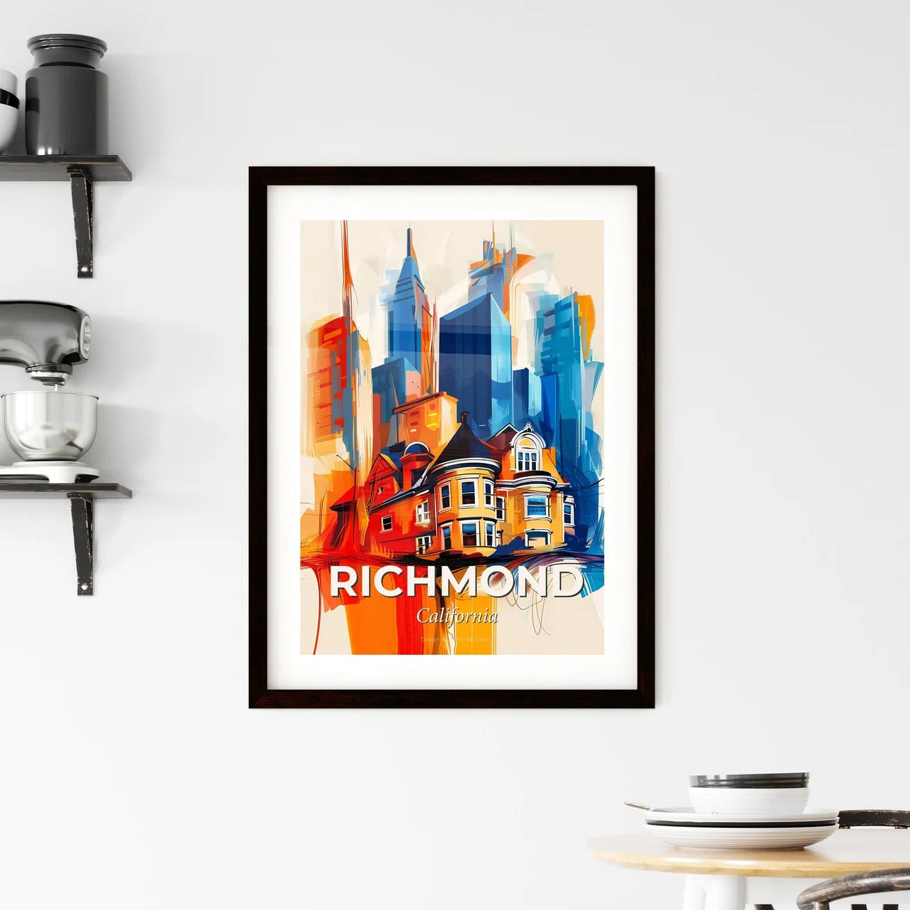 Vibrant Richmond, California Framed Print