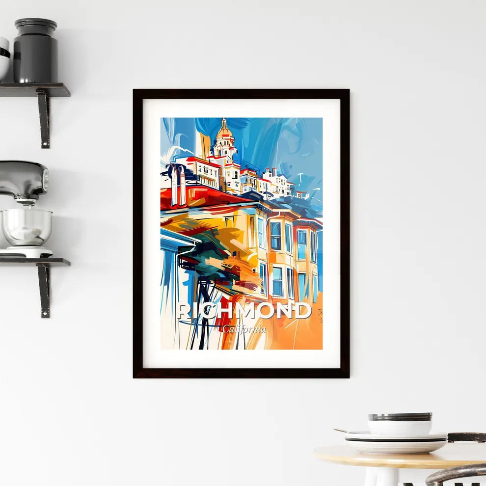 Vibrant Richmond, California Framed Print
