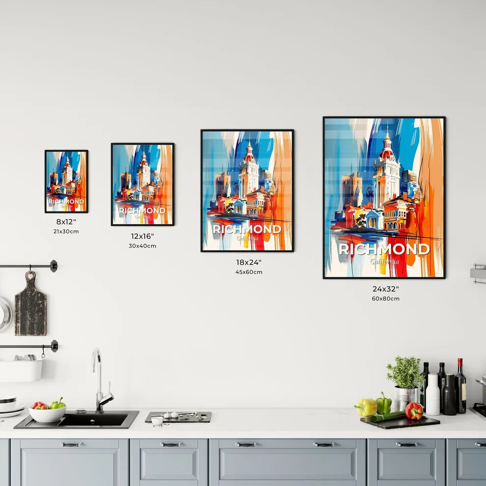Vibrant Richmond, California Kitchen Art