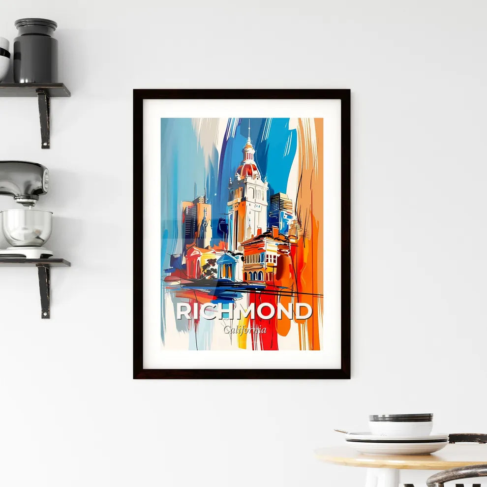 Vibrant Richmond, California Framed Print