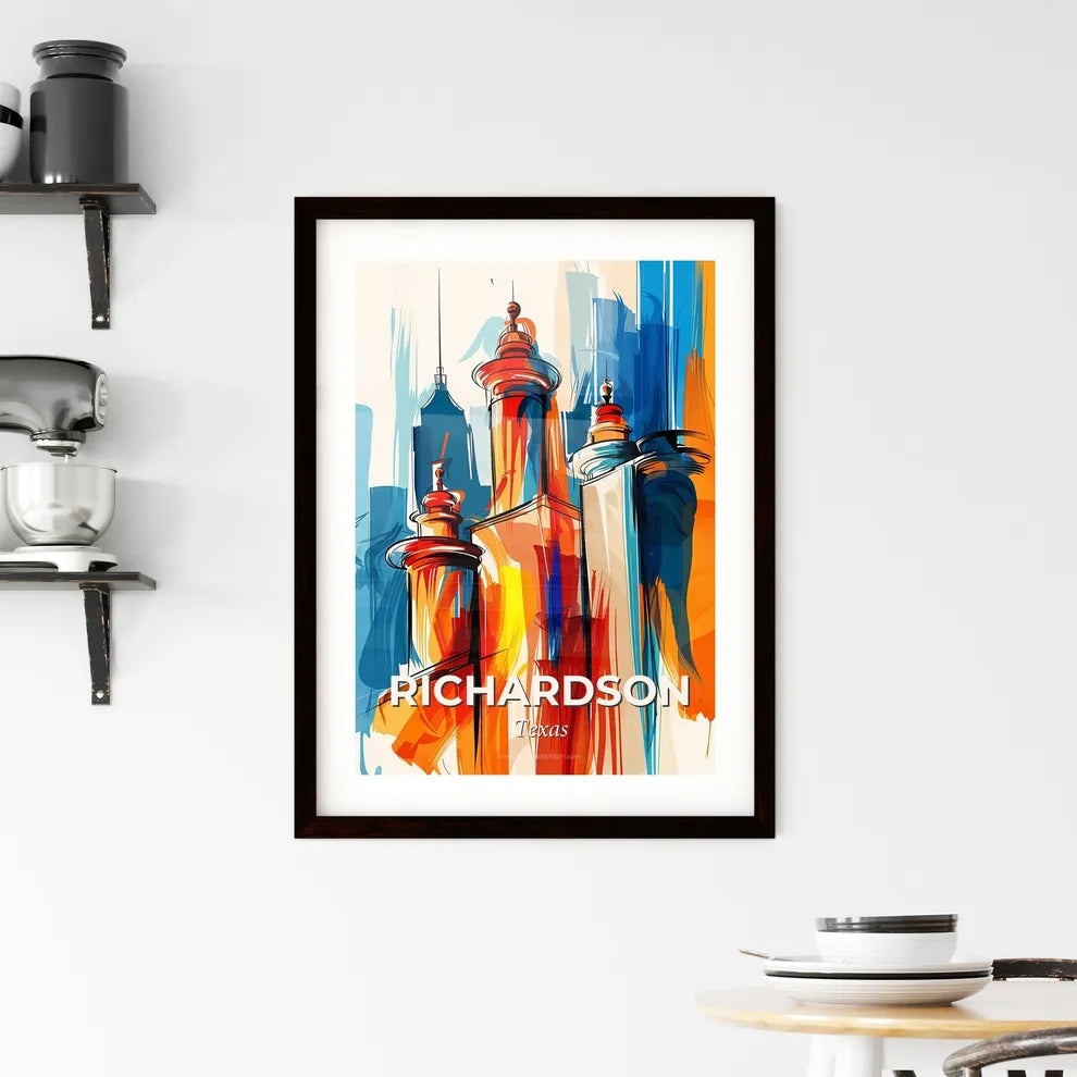Vibrant Richardson, Texas Framed Print