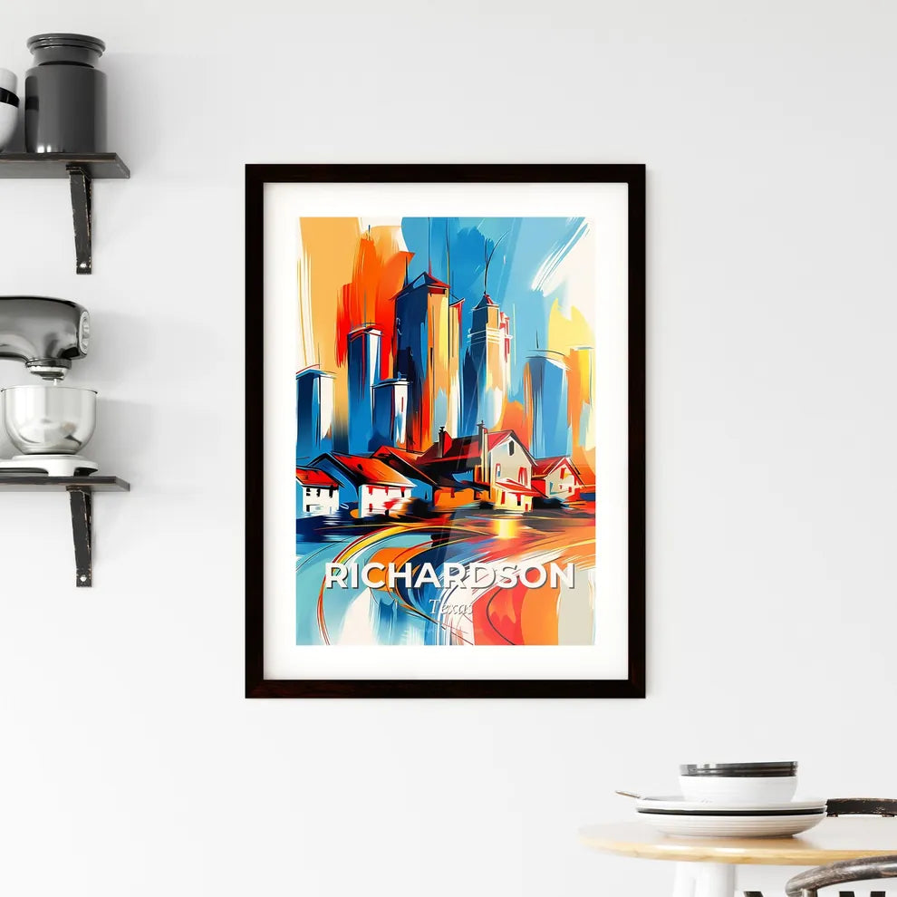 Vibrant Richardson, Texas Framed Print
