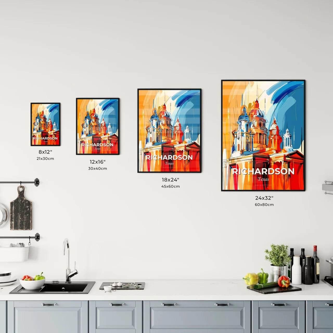 Vibrant Richardson, Texas Kitchen Art