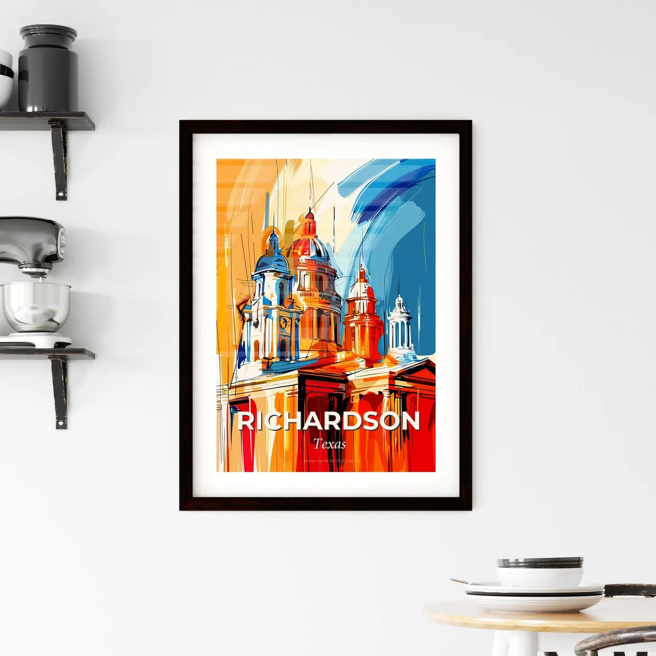 Vibrant Richardson, Texas Framed Print