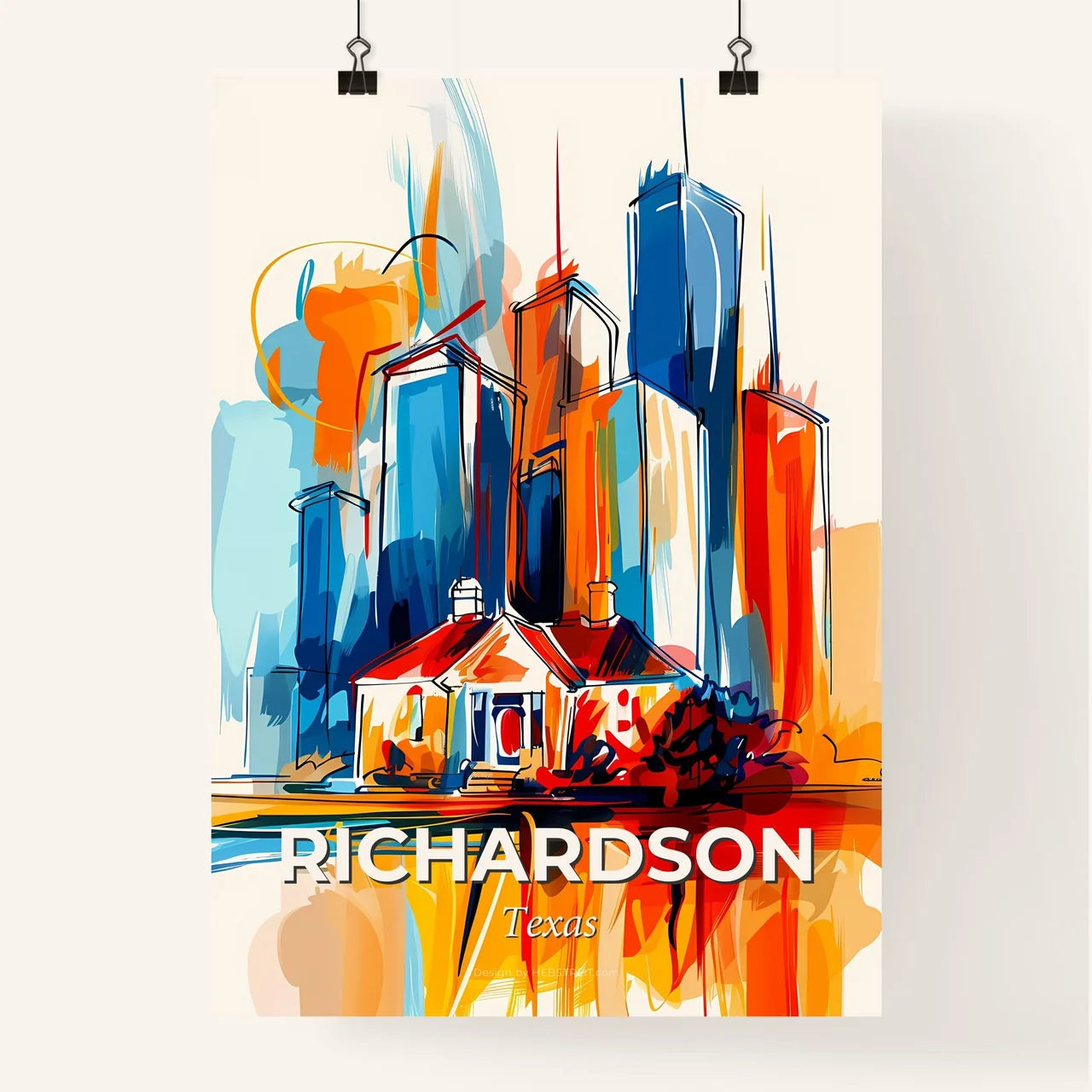 Vibrant Richardson, Texas Poster