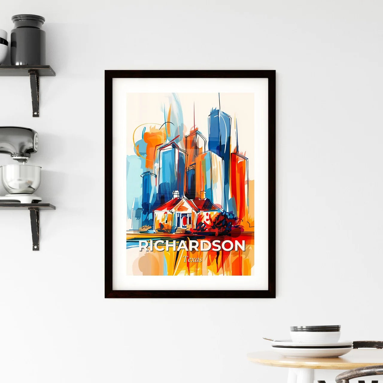 Vibrant Richardson, Texas Framed Print