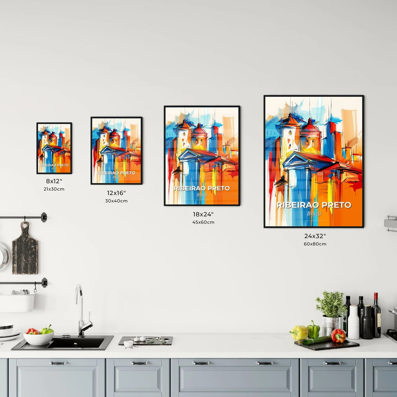 Vibrant Ribeirao Preto, Brazil Kitchen Art