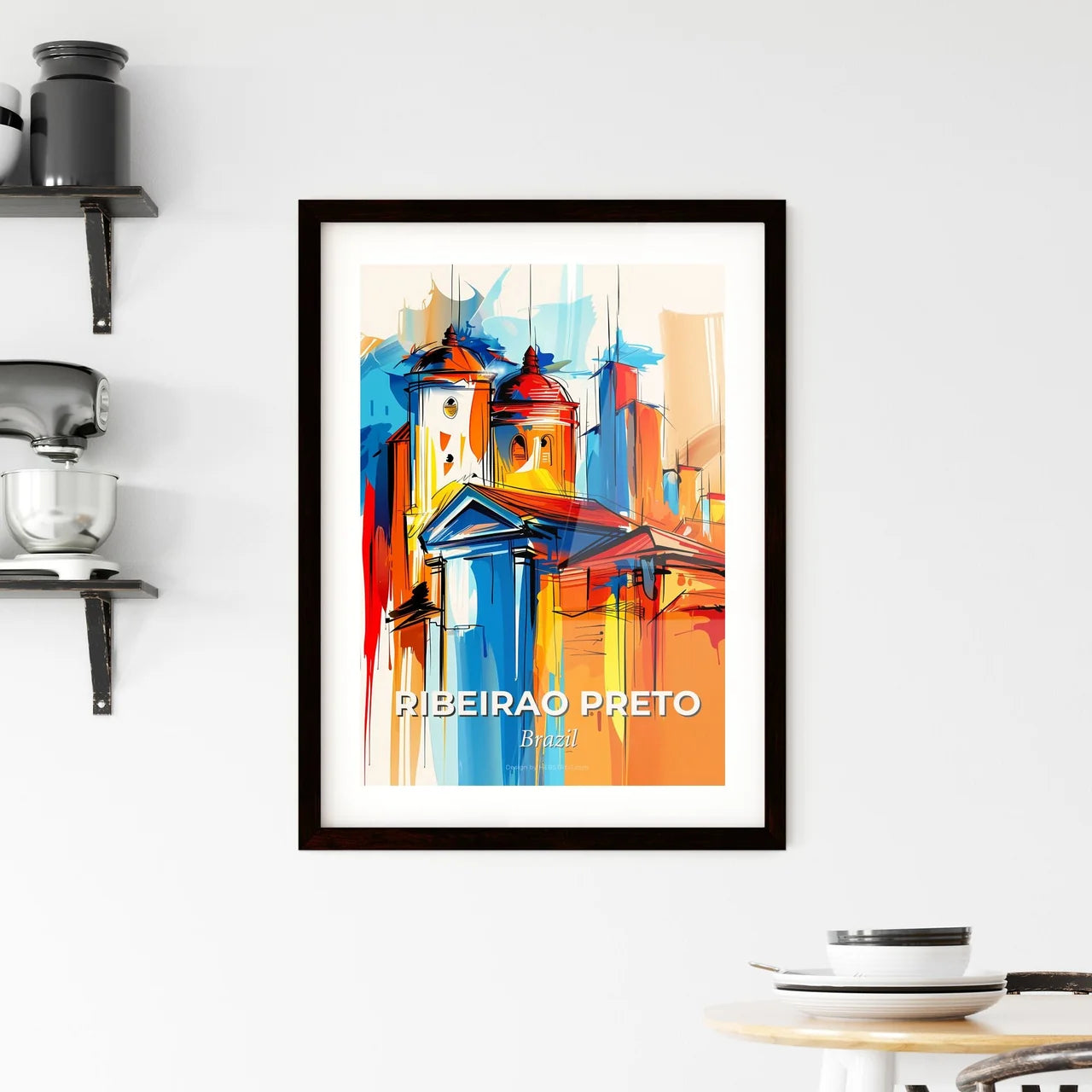 Vibrant Ribeirao Preto, Brazil Framed Print