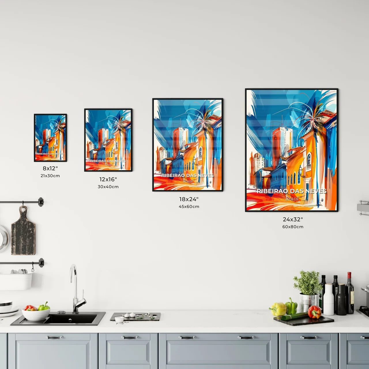 Vibrant Ribeirao Das Neves, Brazil Kitchen Art