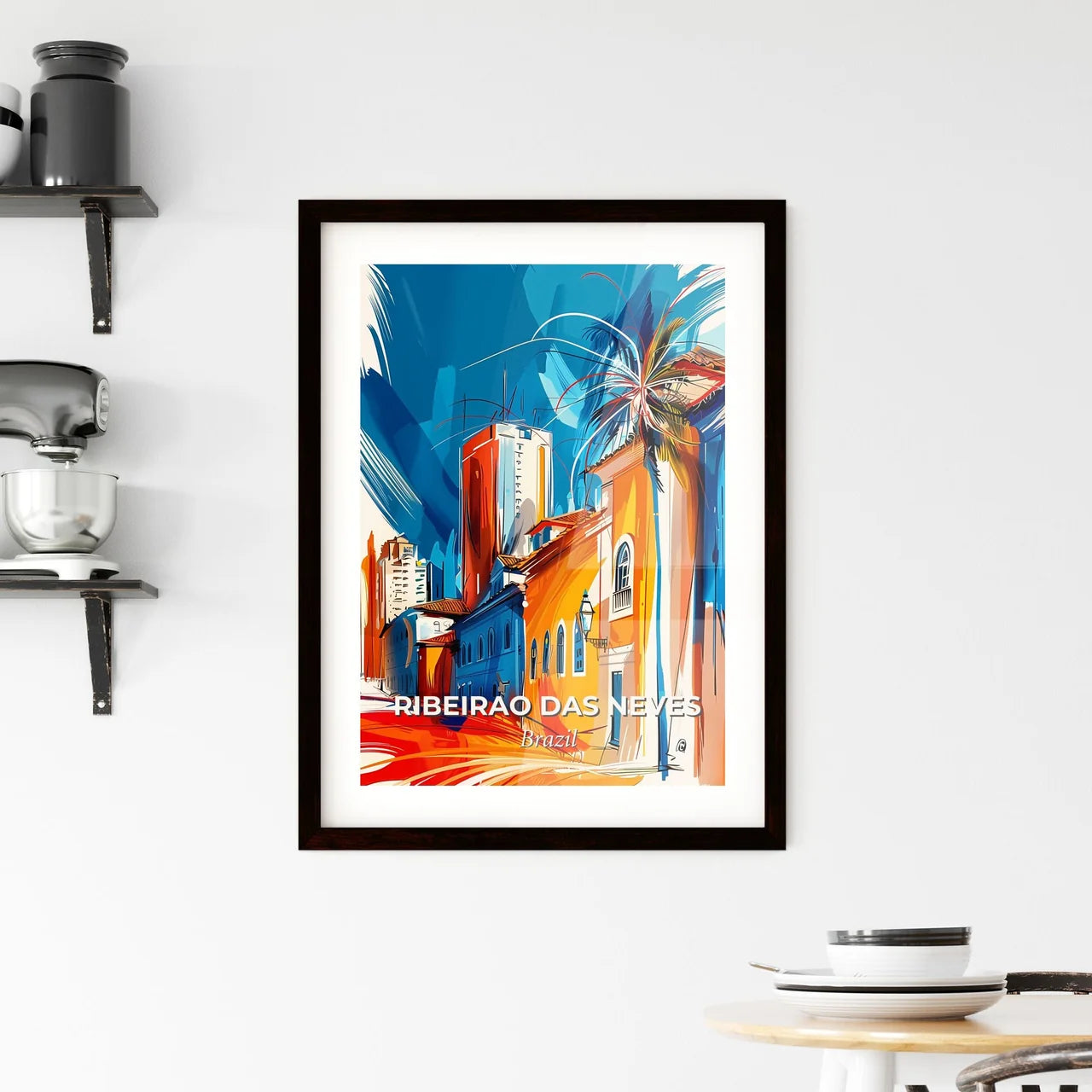 Vibrant Ribeirao Das Neves, Brazil Framed Print