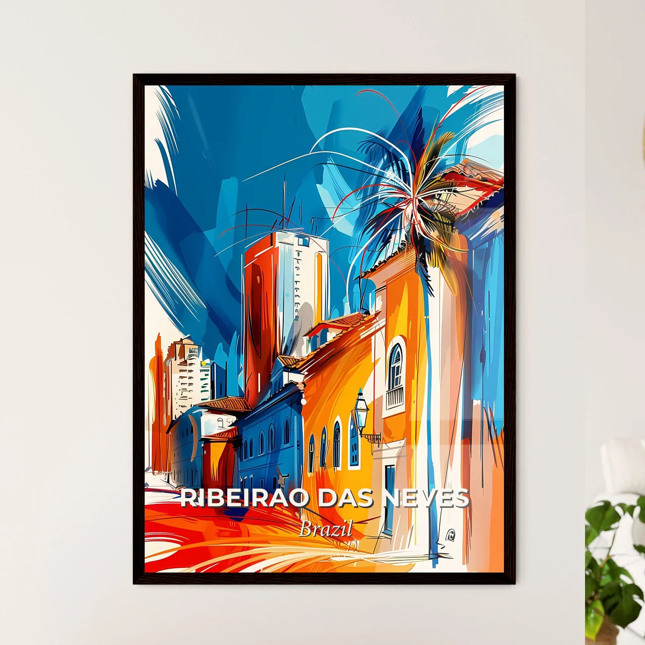 Vibrant Ribeirao Das Neves, Brazil Art Print