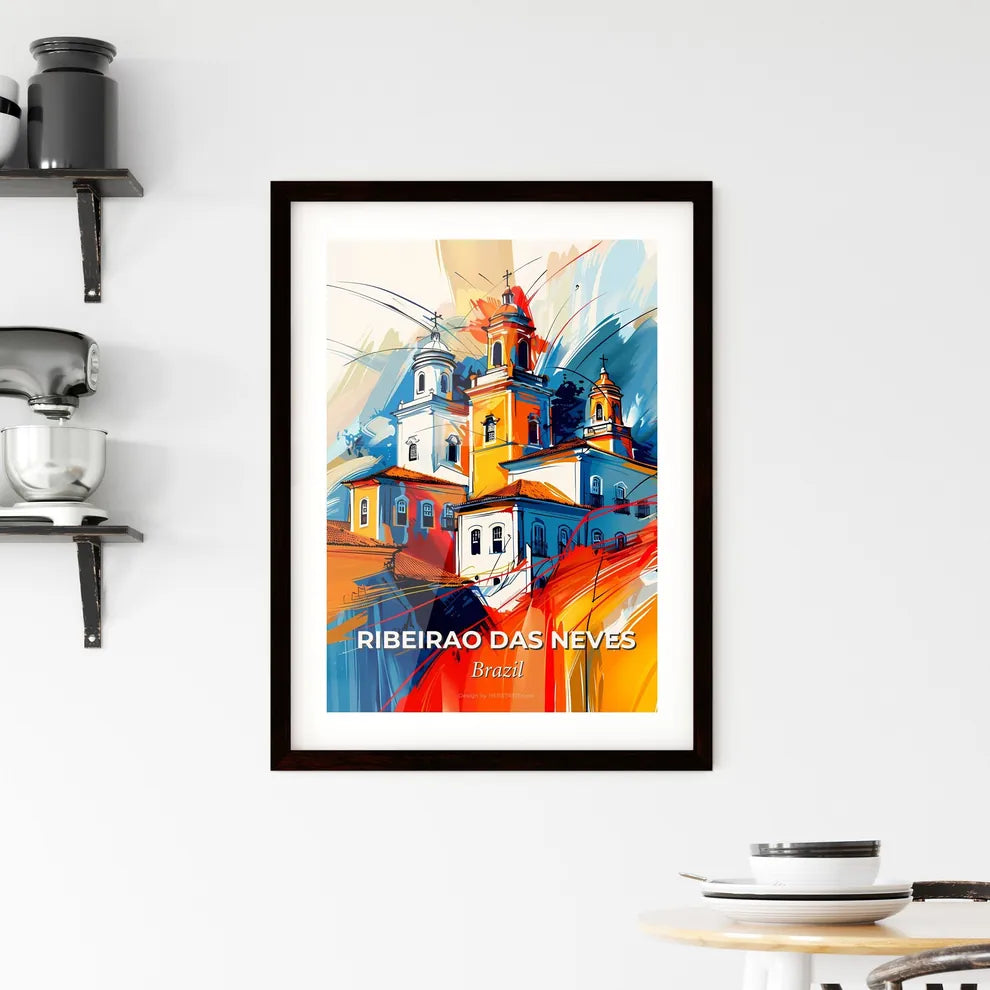 Vibrant Ribeirao Das Neves, Brazil Framed Print