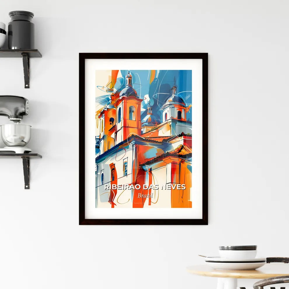 Vibrant Ribeirao Das Neves, Brazil Framed Print