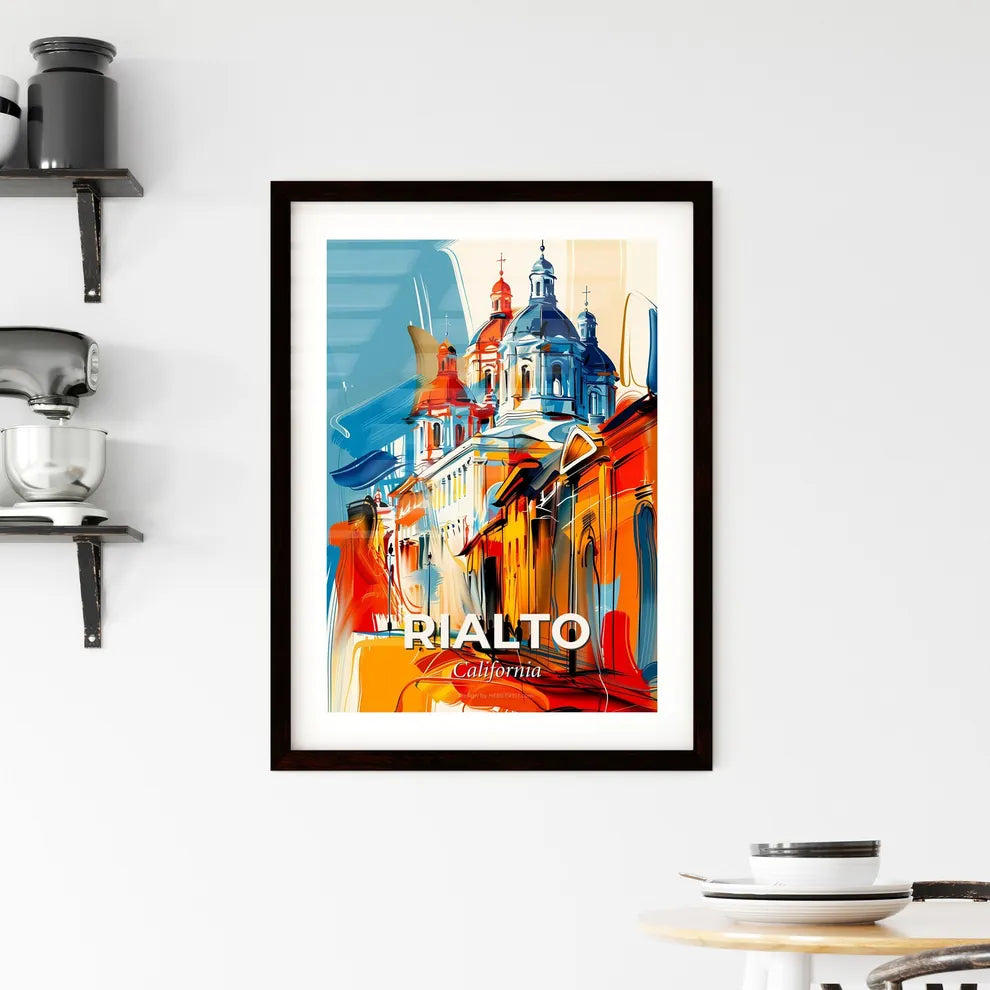Vibrant Rialto, California Framed Print
