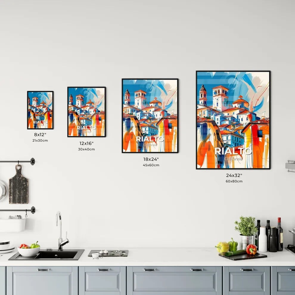 Vibrant Rialto, California Kitchen Art
