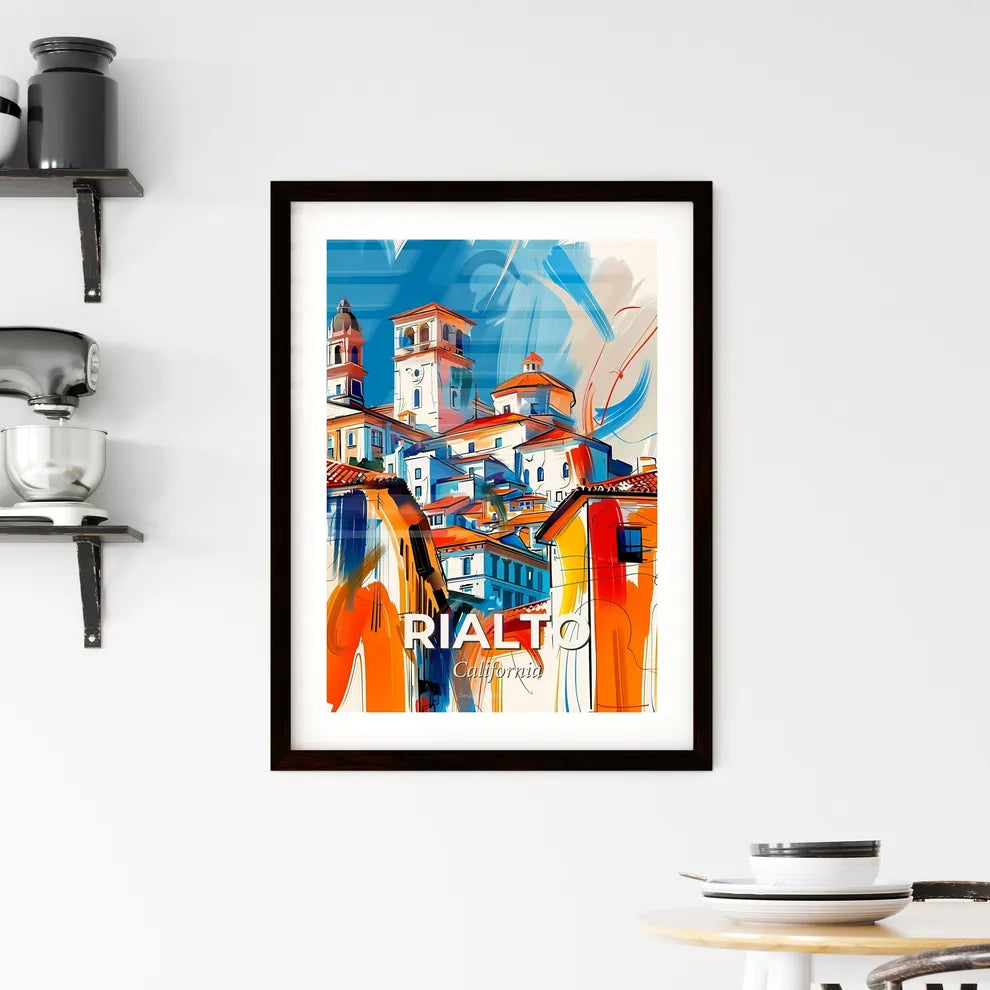 Vibrant Rialto, California Framed Print