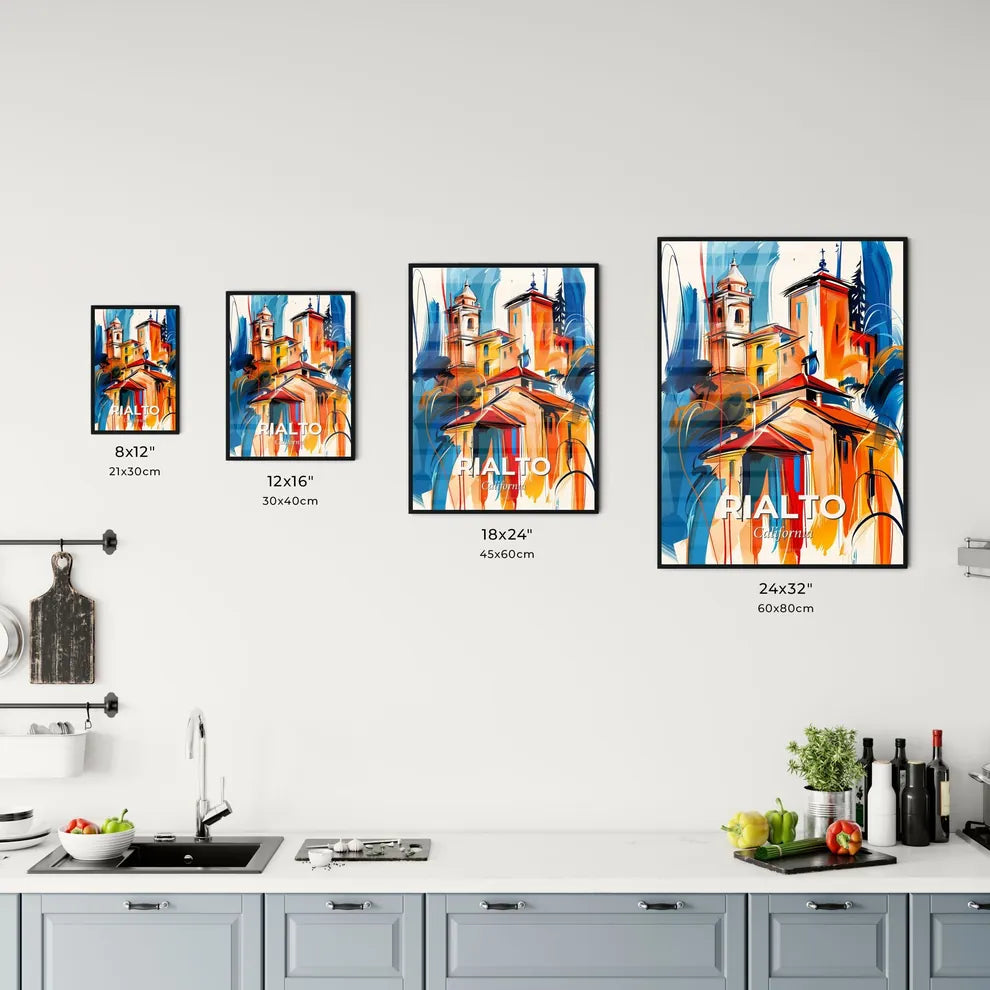 Vibrant Rialto, California Kitchen Art