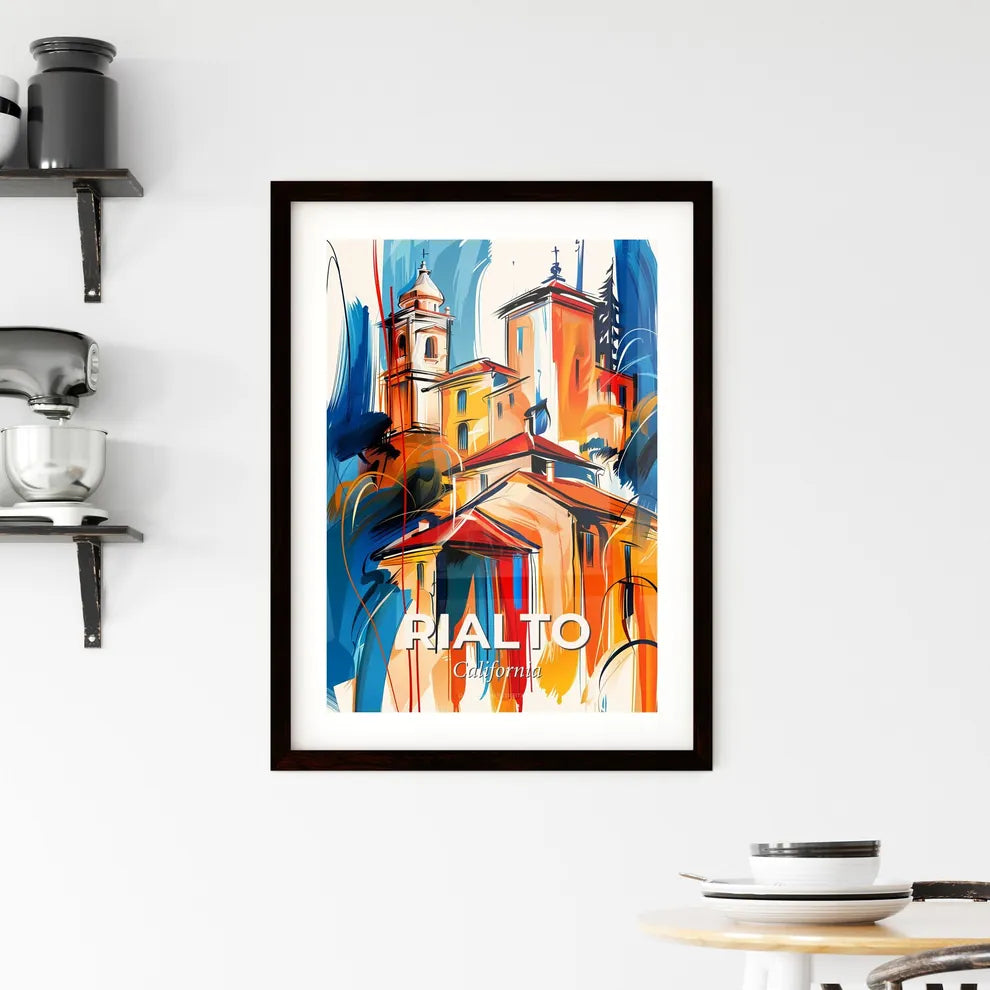 Vibrant Rialto, California Framed Print