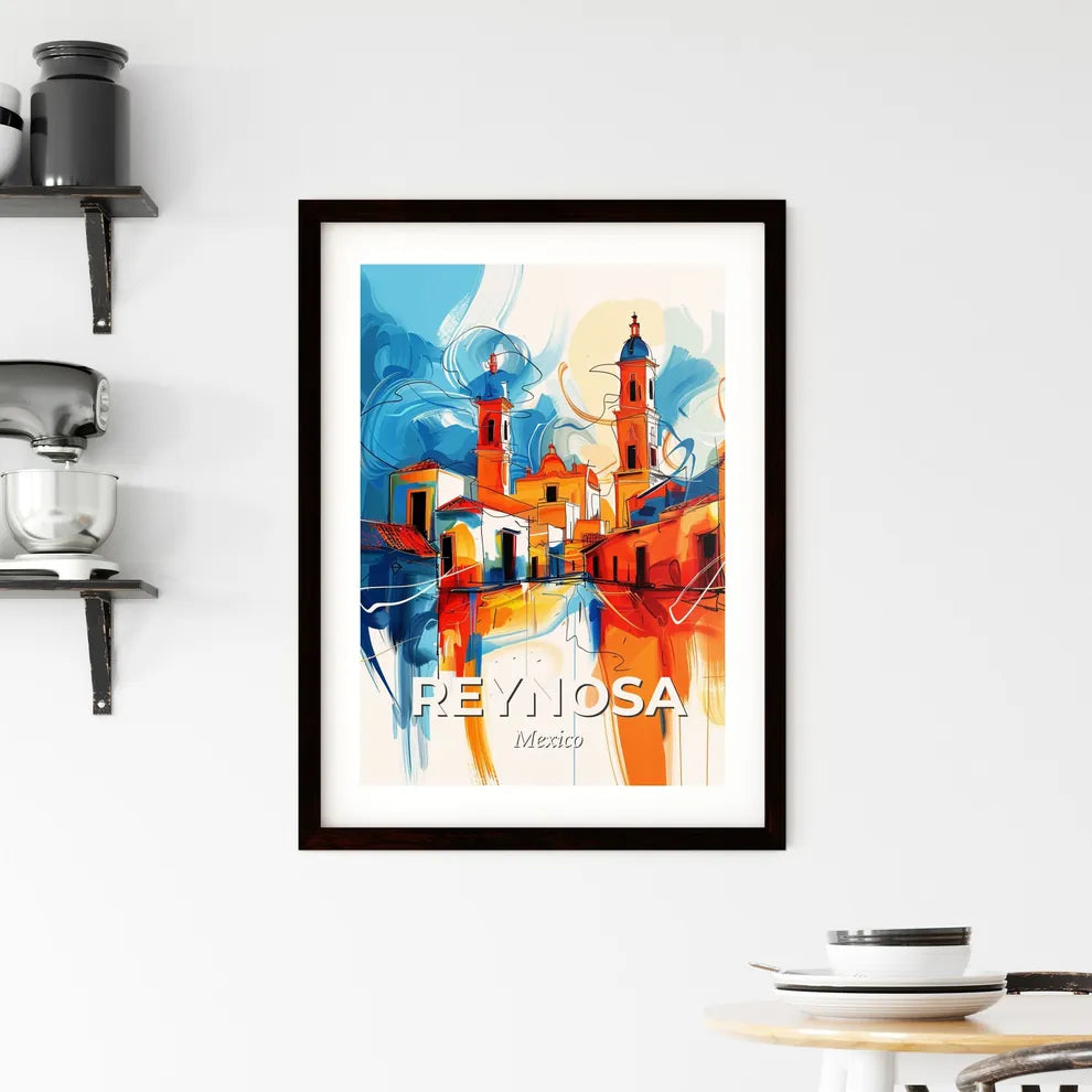 Vibrant Reynosa, Mexico Framed Print