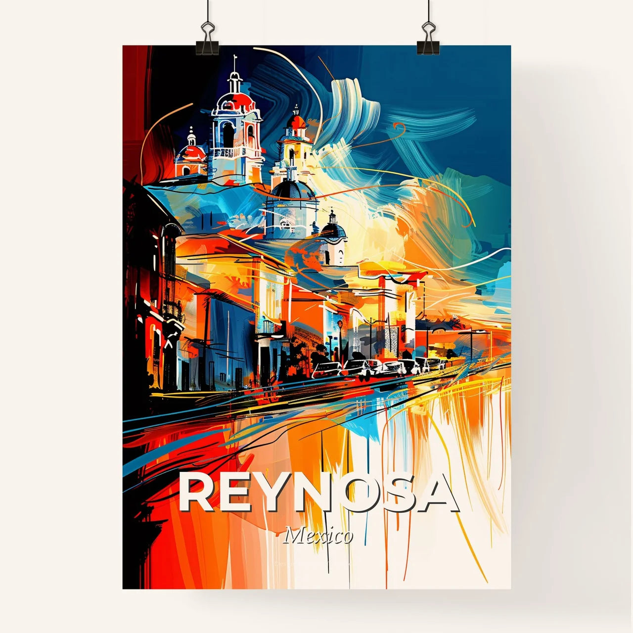 Vibrant Reynosa, Mexico Poster