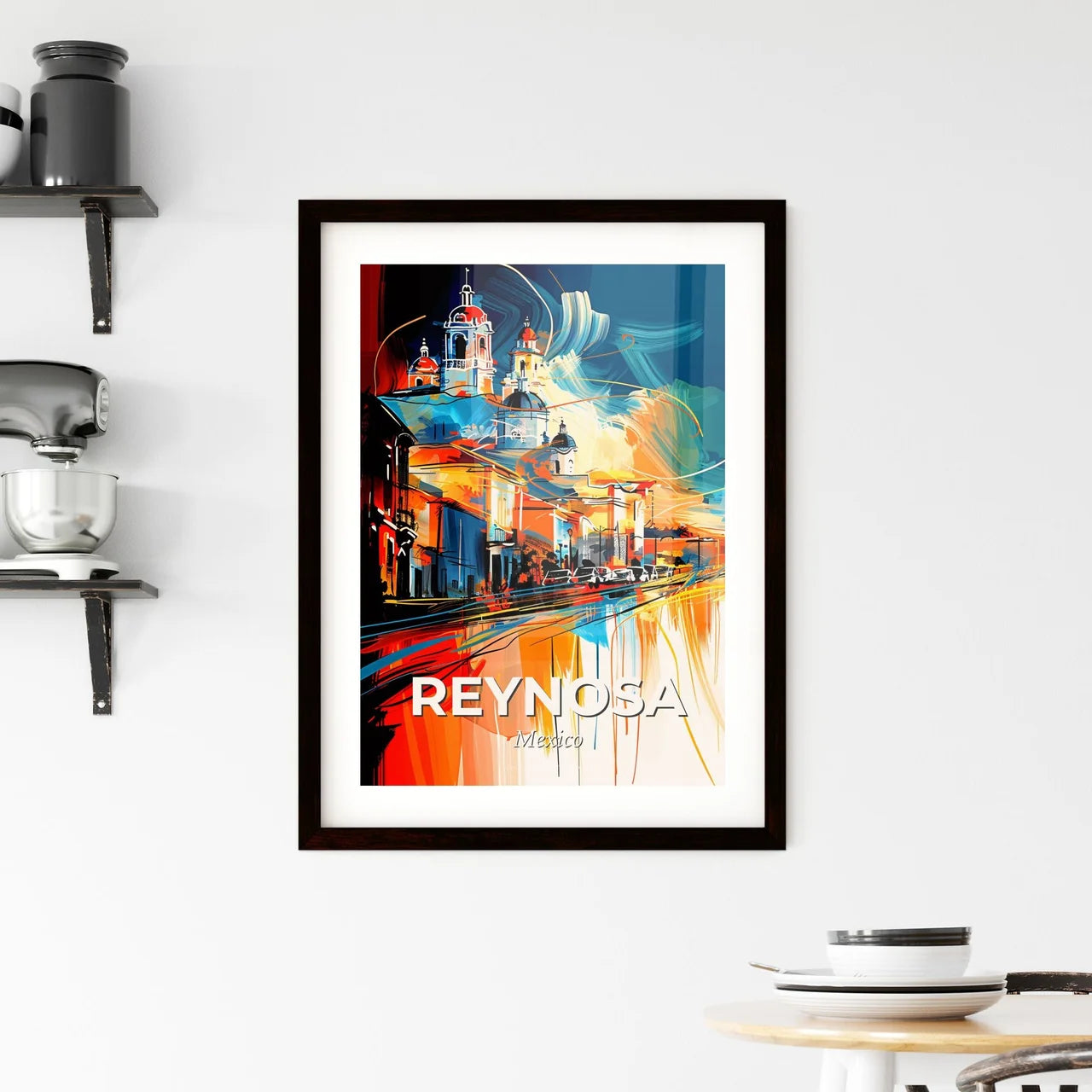 Vibrant Reynosa, Mexico Framed Print