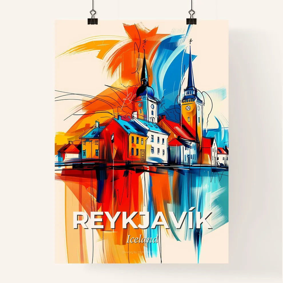 Vibrant Reykjavík, Iceland Poster
