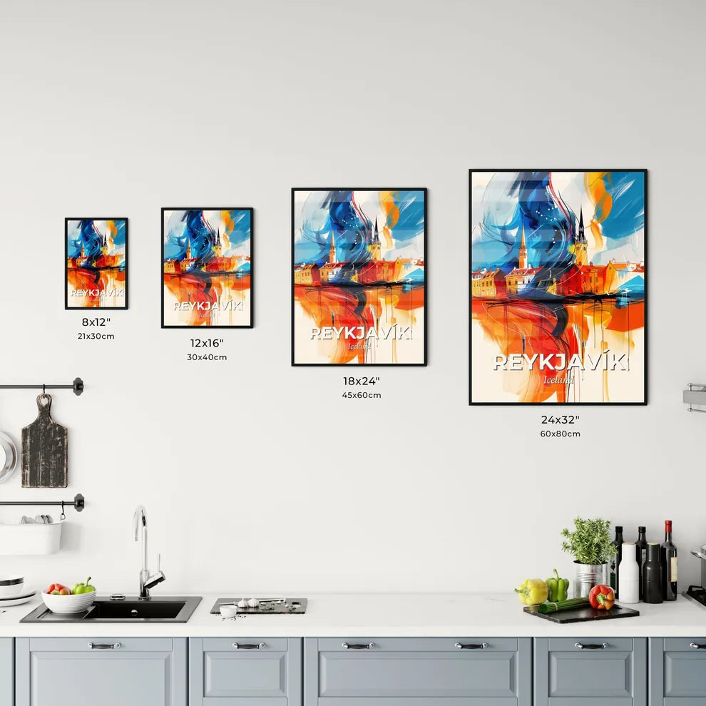 Vibrant Reykjavík, Iceland Kitchen Art