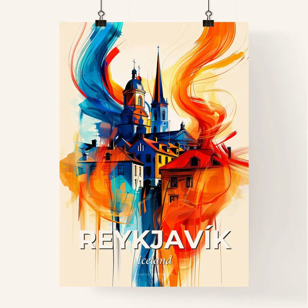 Vibrant Reykjavík, Iceland Poster