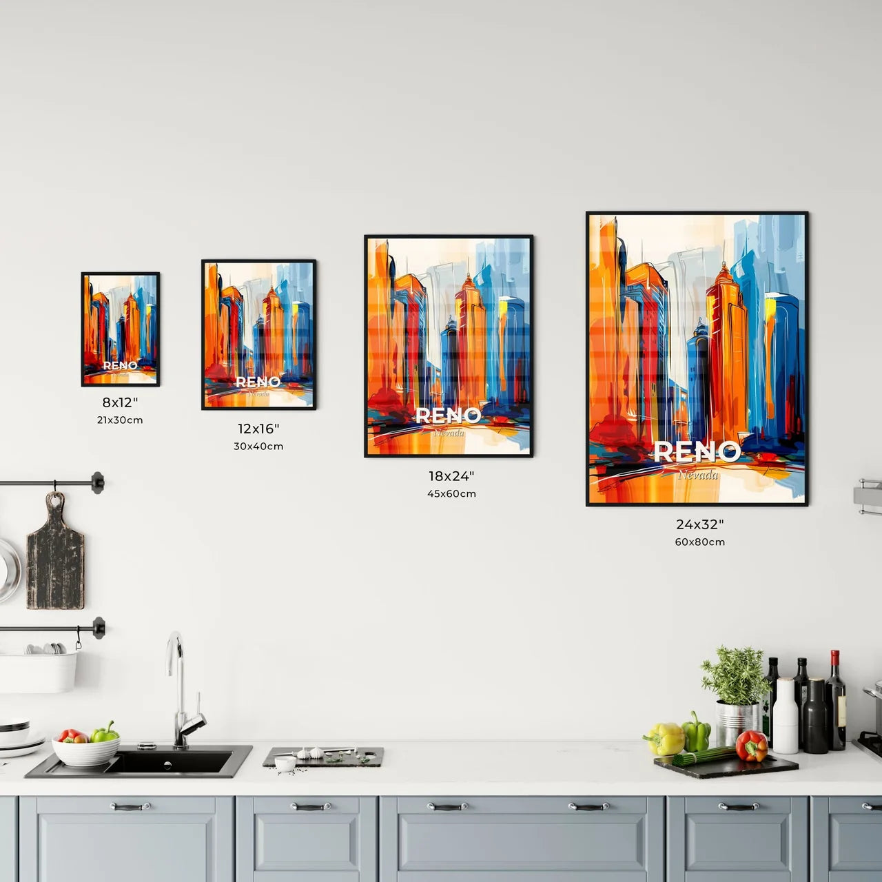 Vibrant Reno, Nevada Kitchen Art