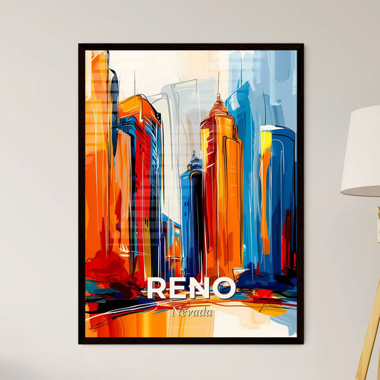 Vibrant Reno, Nevada Art Print