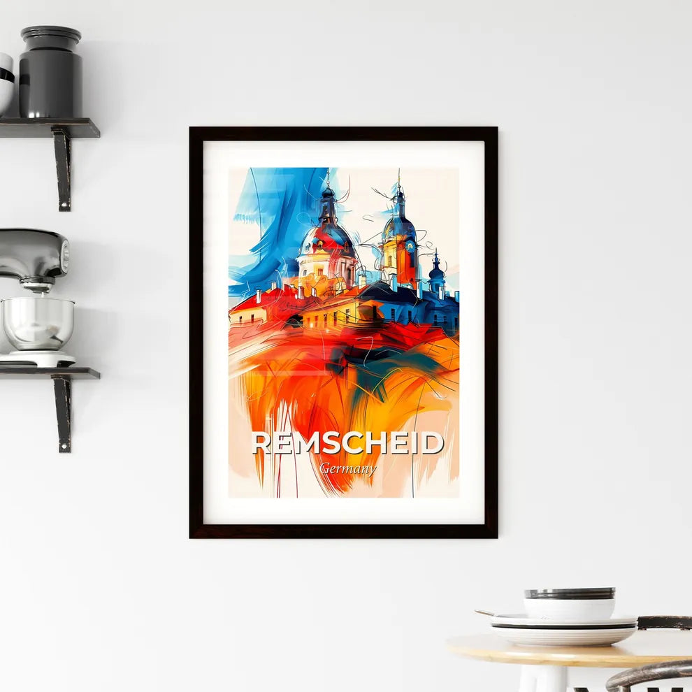 Vibrant Remscheid, Germany Framed Print