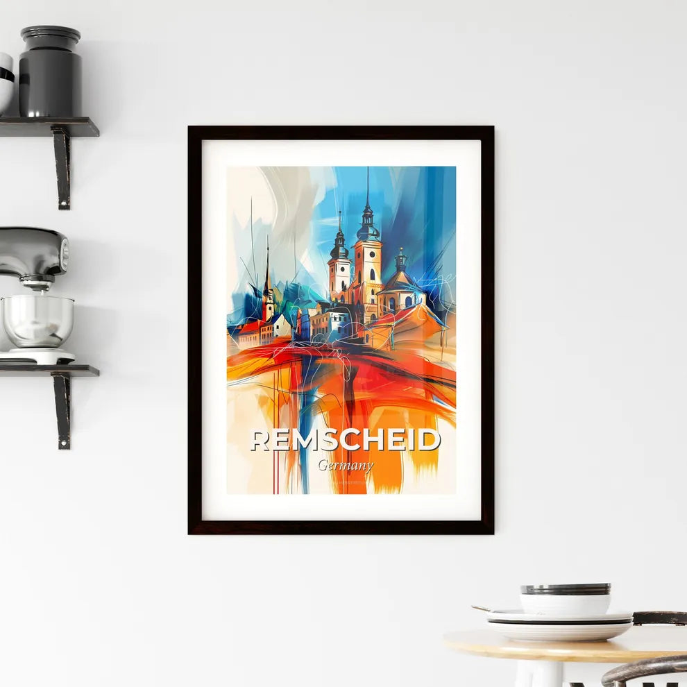 Vibrant Remscheid, Germany Framed Print
