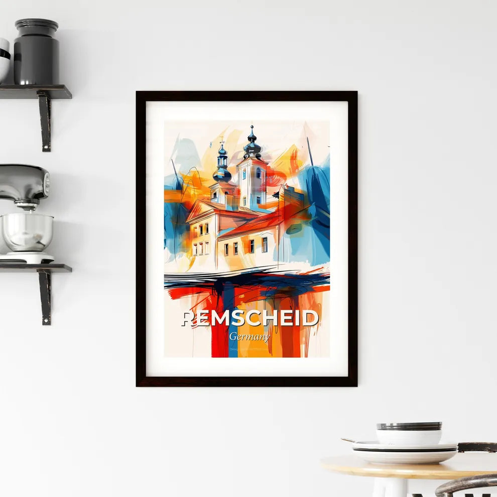 Vibrant Remscheid, Germany Framed Print