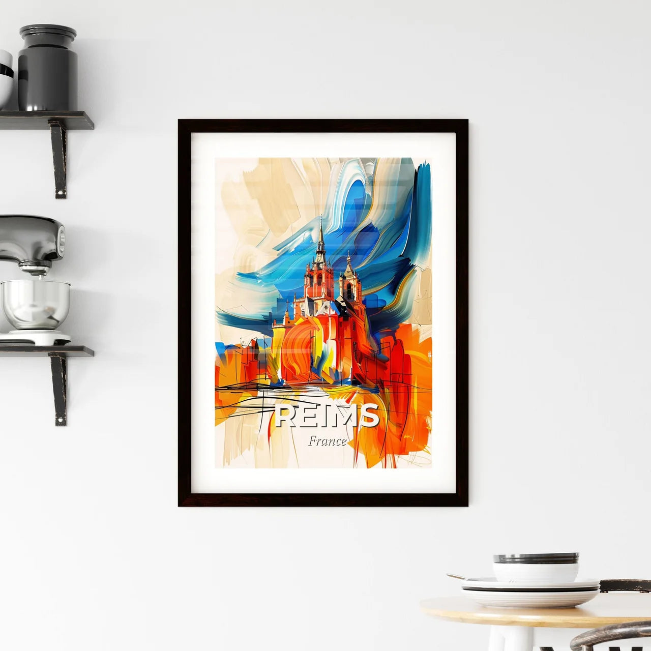 Vibrant Reims, France Framed Print