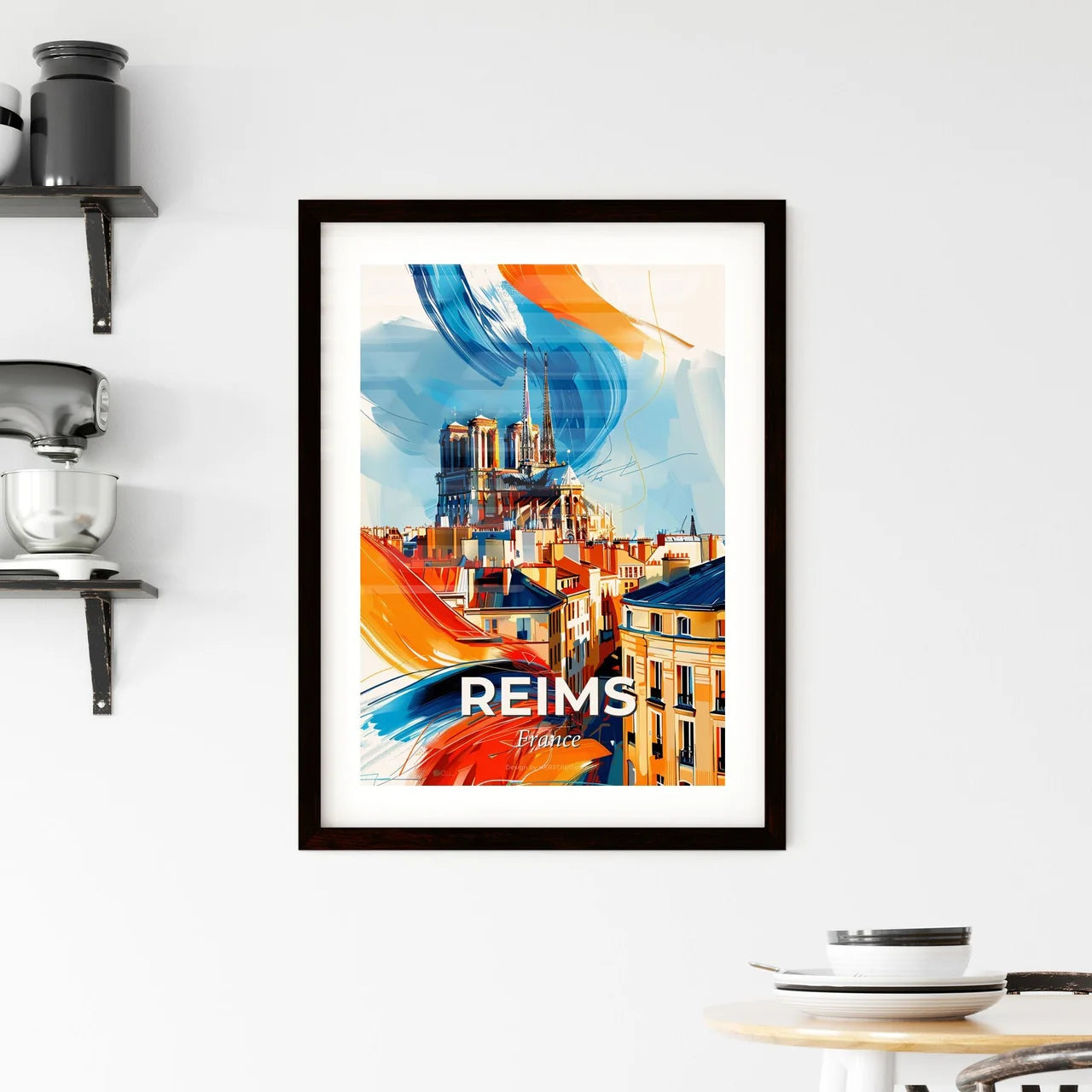 Vibrant Reims, France Framed Print