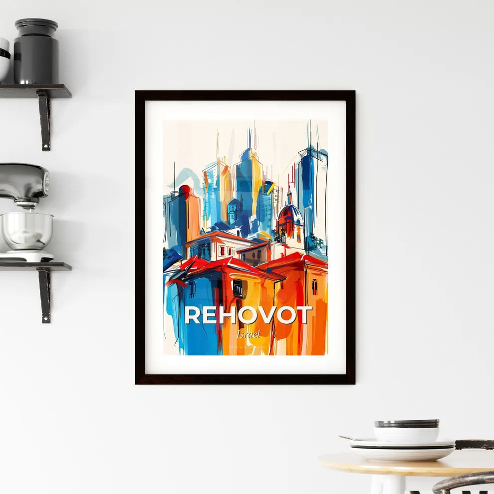 Vibrant Rehovot, Israel Framed Print