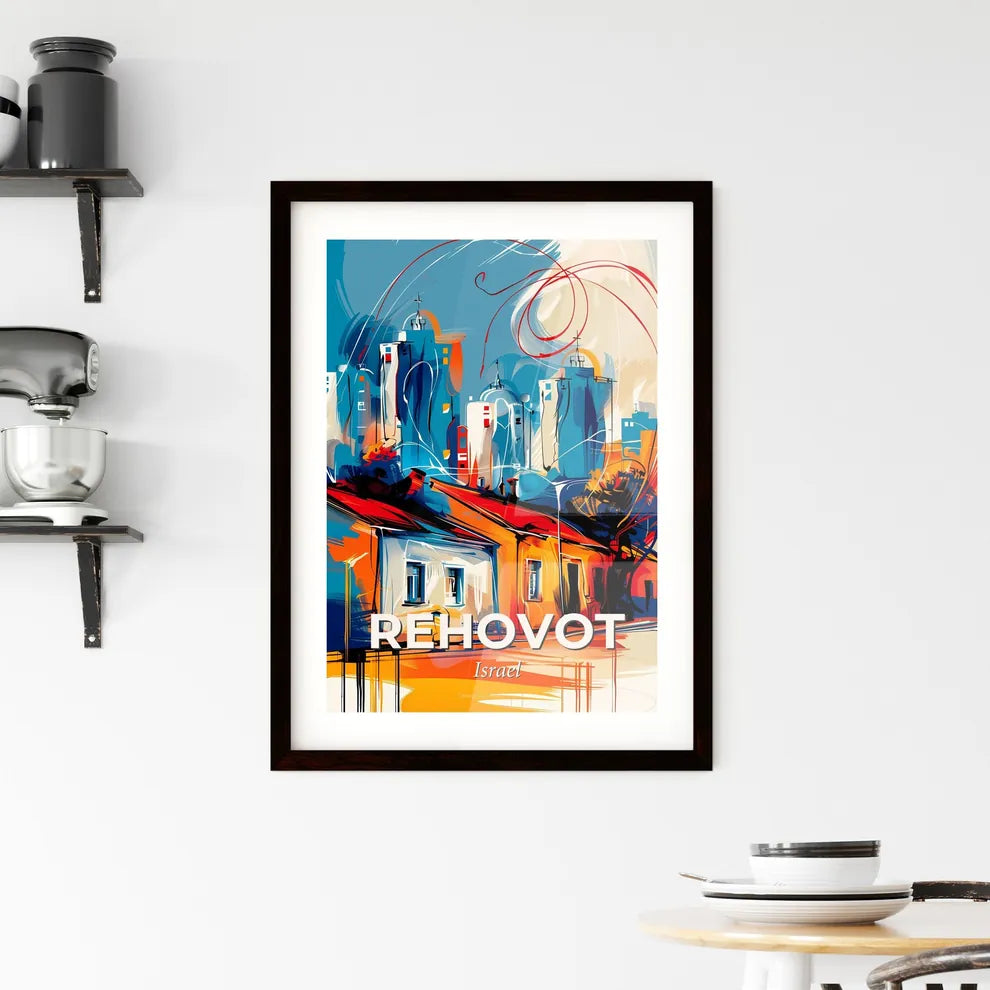 Vibrant Rehovot, Israel Framed Print