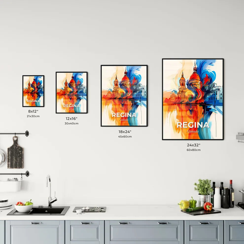 Vibrant Regina, Canada Kitchen Art