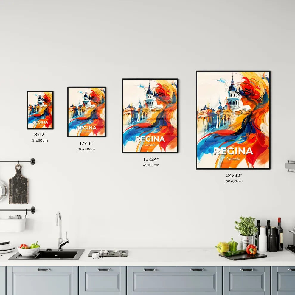 Vibrant Regina, Canada Kitchen Art