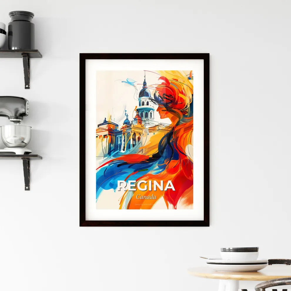 Vibrant Regina, Canada Framed Print
