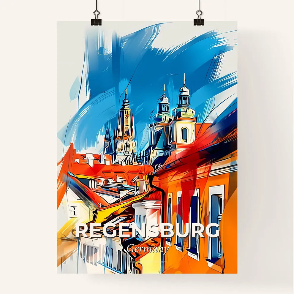 Vibrant Regensburg, Germany Poster