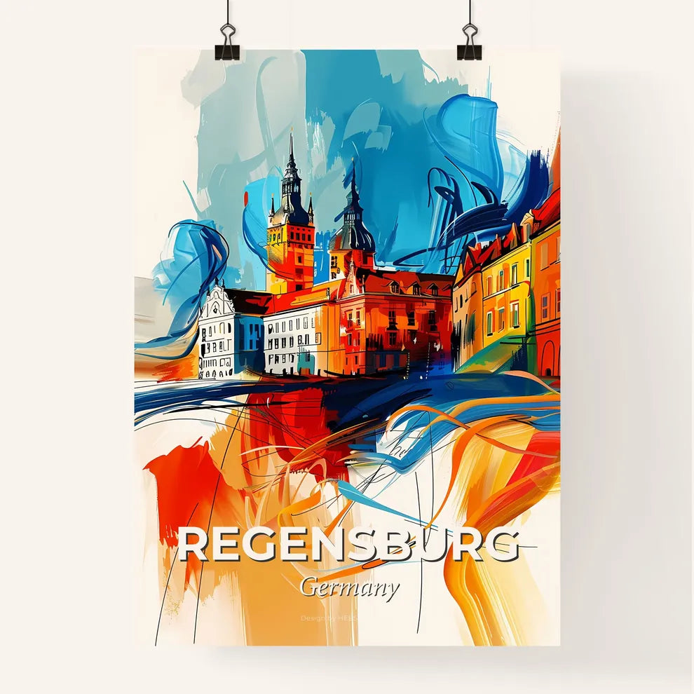 Vibrant Regensburg, Germany Poster