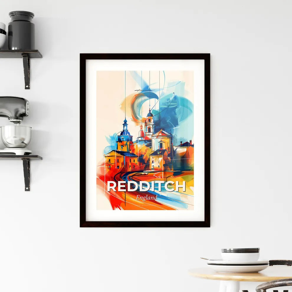 Vibrant Redditch, England Framed Print
