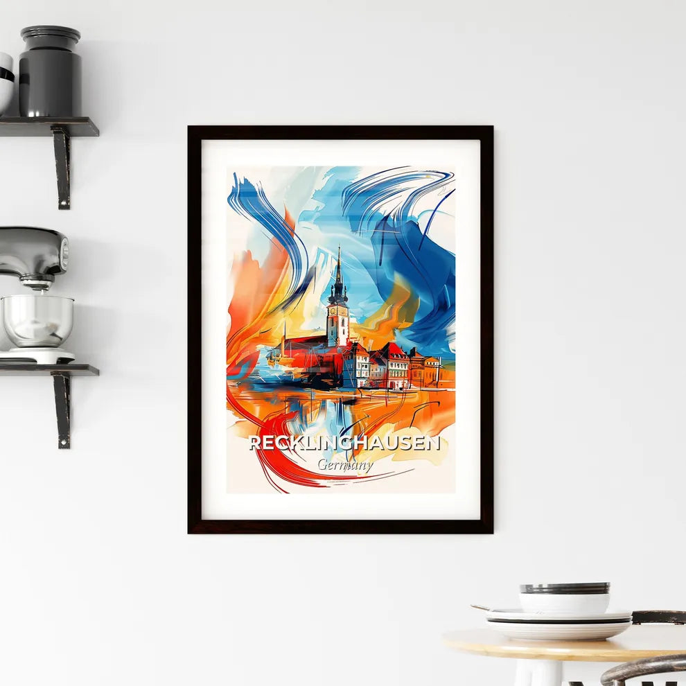 Vibrant Recklinghausen, Germany Framed Print