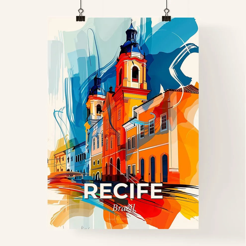 Vibrant Recife, Brazil Poster