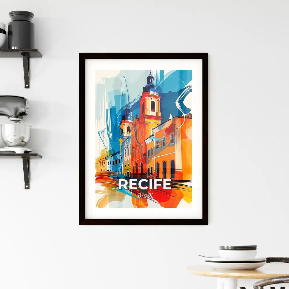 Vibrant Recife, Brazil Framed Print