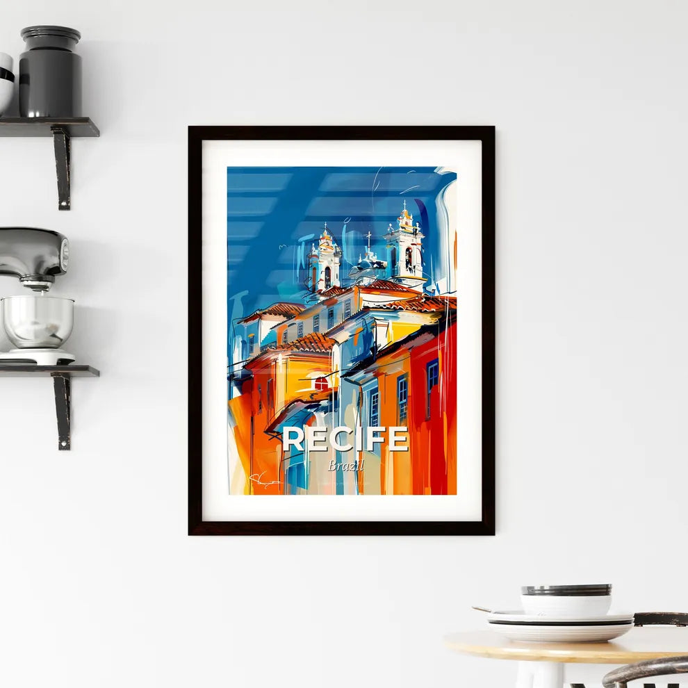 Vibrant Recife, Brazil Framed Print