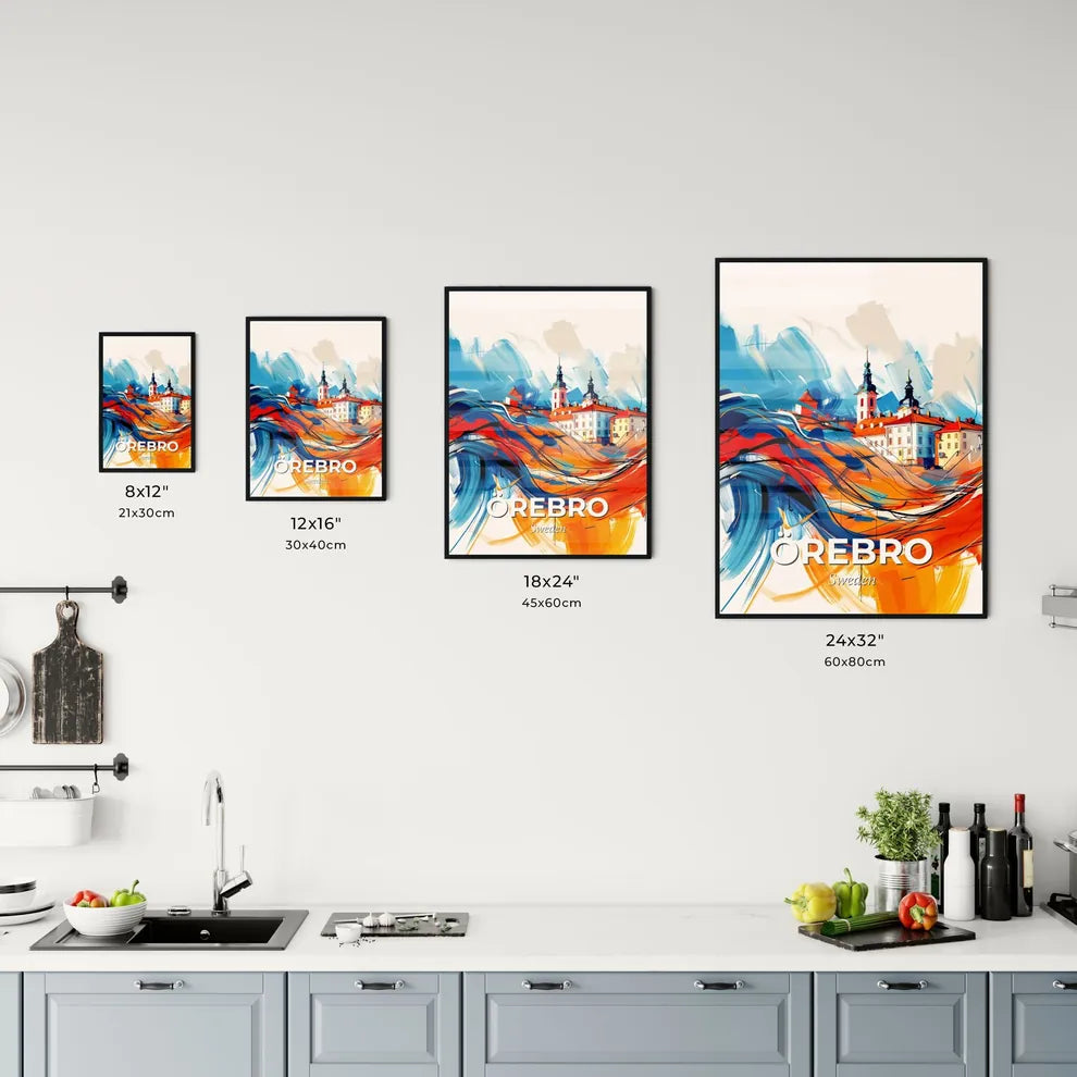 Vibrant Örebro, Sweden Kitchen Art