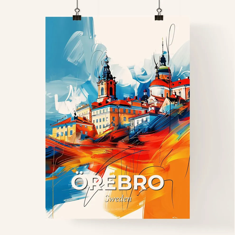 Vibrant Örebro, Sweden Poster