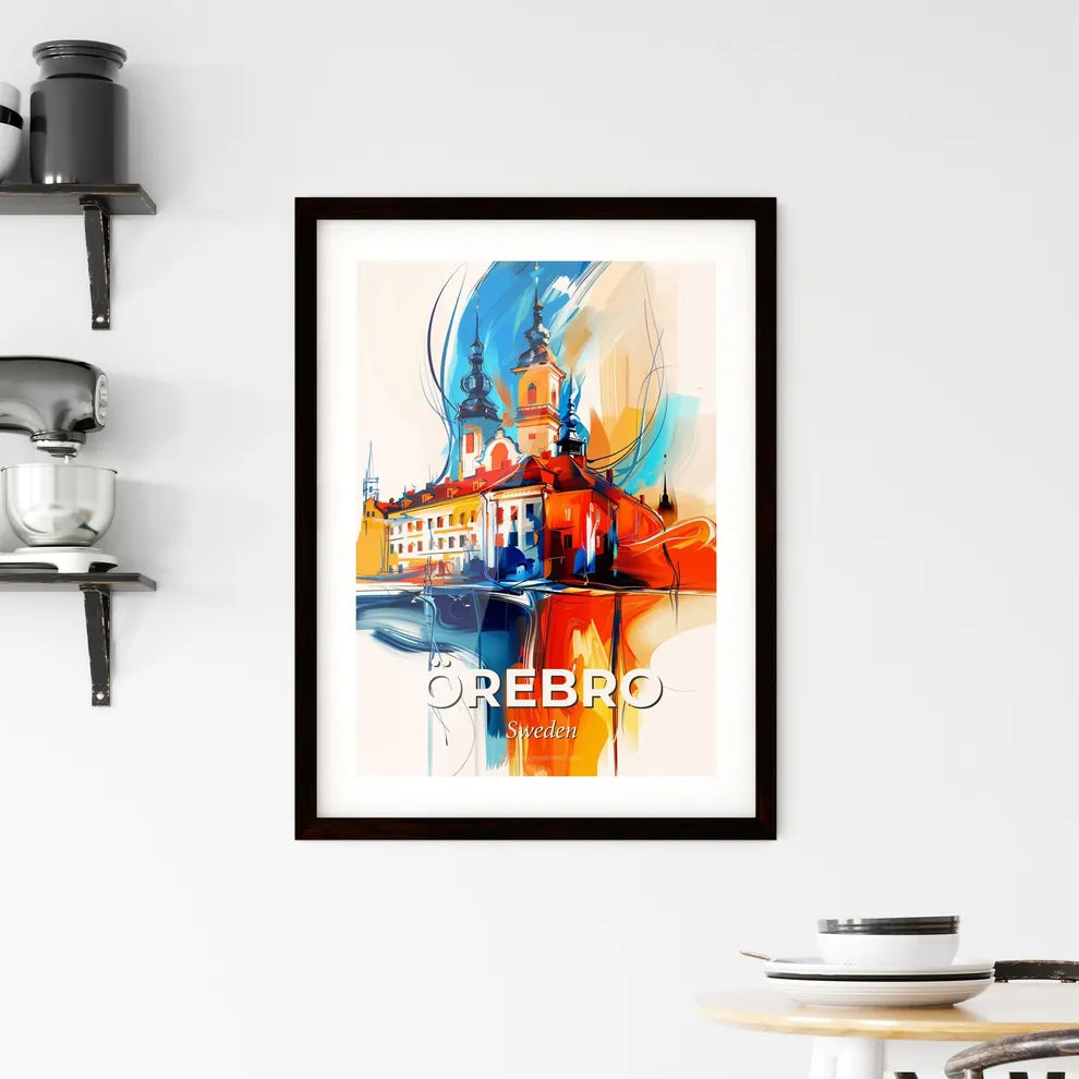 Vibrant Örebro, Sweden Framed Print